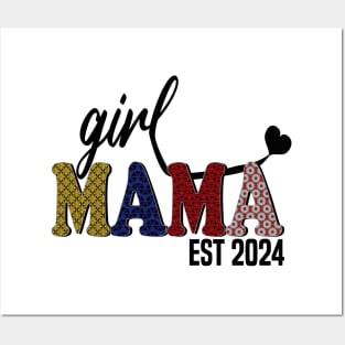 Girl Mama Est 2024 Posters and Art